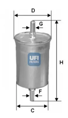 UFI 3182500 Yakit Filtresi EP223 H454WK PP8764 S1825B