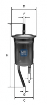 UFI 3182800 Yakit Filtresi 4348 450905970 EP273 H243WK PP9491 S1828B