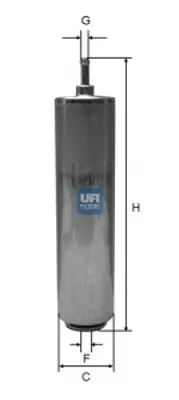 UFI 3185200 Yakit Filtresi CFF100424 F026402085 FCS724 H337WK HDF558 PP9762 S1852B