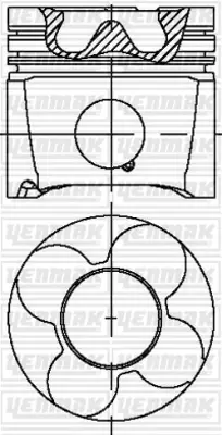 YENMAK 31-04332-000 Motor Piston-Segman (Std) A4 2.5 Tdi-A6 2.5 Tdi-Al... 059107065AC 059107065AD 059107065AJ