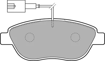 DELPHI  LP1721 Ön Balata Doblo 1.3-1.9 Jtd 07>g.Punto 1.3 Mjt ... 77363958 301721 1605181 P23087 8DB355014411 85911 LP1721 51928528 GDB1655 425408
