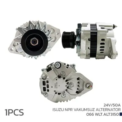 İthal 066WLT.ALT3150 Alternatör 24v 50a Isuzu Npr Vakumsuz 2506151 LR250707 LR250708 REC2020616 2020616 209319 PRAS432 LR250707E 1028616OEM 136502050080