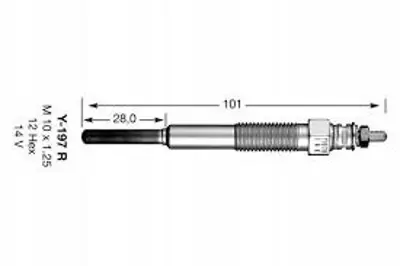 İthal EC743 (Eco) Kizdirma Bujisi Toyota Land Cruiser 3.4d (80... 1985A68060 671001460 FG134 DG222 D5DM198 1985068060000 1985058010 PT141 GLP136 1985A64060