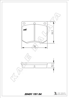 KALE  20491 151 04 ANS  Ön Balata Escort Ii -Taunus-Granada 1554550 79BB2K021AA 1610637 1591096 AB3SX2K021BA 87AX2K021DA 6099242 DH75AB2K021AA 79BB2K021BB 1576833