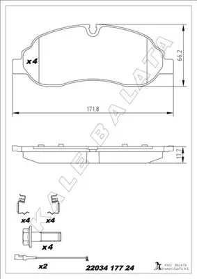 KALE  22034 177 24 ANS  On Fren Balatasi Yeni Transit -Nbsp;V363 Ttg 14> (Çi... BK312K021AD BK312K021AB 573438J MBP1810PD 6981 142217 AN7079KE 2203401 BK312K021AC 603875