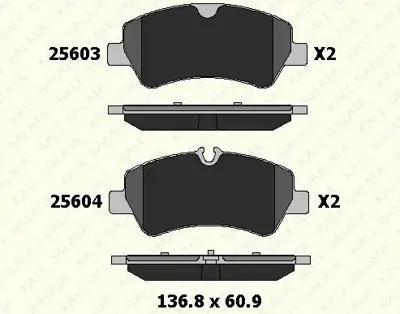 KALE  25603 175 05 ANS  Arka Balata Ford Tourneo Custom-Transit Custom 2.2... BK212M008AC 1763916 RB2116 AN7013K BSG30202022 142116203 PCP1653 FVR4398 BL2175A1 PP0307AF