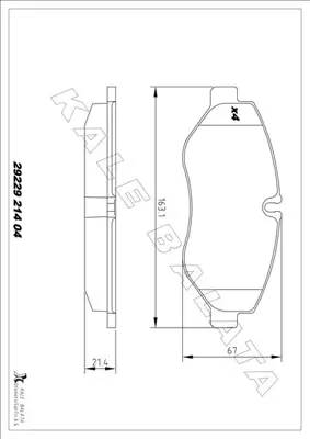 KALE  29229 214 04 ANS  Ön Balata Daily Iii 2.3-3.0 06=> (3.5 Ton Üzeri... FVR4036 42555881 9B1080 344115 FVR4053 13046048302 41011MB60A 1091768 5801268964 41001MB60A