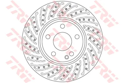 TRW  DF6262S Fren Diski On Mercedes W176 W246 C117 X117 X156 A2464212512 55575 9B43651 DDF2464C 986479A02 BG4657C DF6262S 25328V DSK3209 2464212512