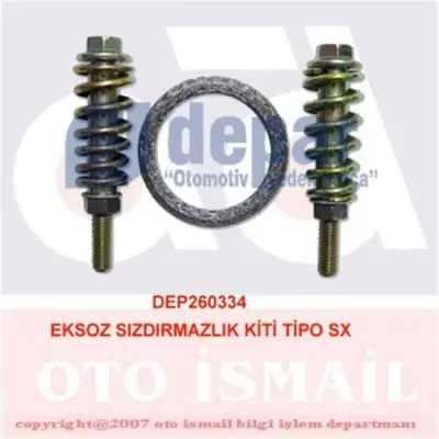 DEPAR 0334 Egzoz Sizdirmazlik Kiti Tipo Sx 98801631T