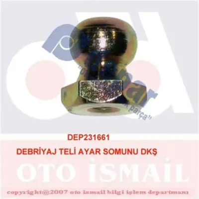 DEPAR 1661 Debriyaj Teli Ayar Somunu Dkş 19134554 3000951120 3182997901 804529 826729