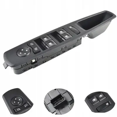 AUTODAK DAK3574 Ön Cam Kumanda Paneli Sol Megan Iii (809610016r) 809610016R 809610016C 809610007R 26438 CWR71040AS 2106438 SWR710400 462060464 CWR71041AS LGK050079041