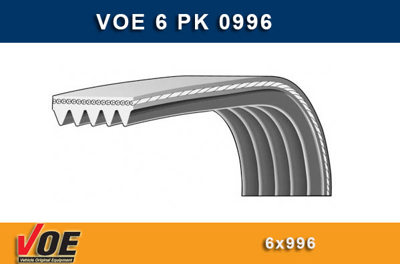 VOE 6PK0996 Alternator V Kayısı Cıvıc 2001-2006 156708