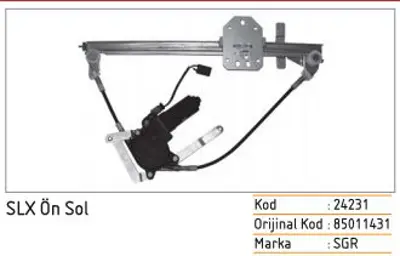 SEGER 24231 Cam Kirkosu Slx Ön Sol    85011431 