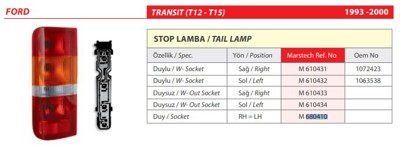 MARS 680410 Stop Soketi T12/T15 