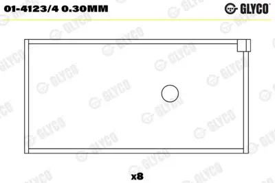 GLYCO 01-4123/4 0.30MM Kol Yatak P205/P106/C15 1,0 8v (Tu9m Motor) 