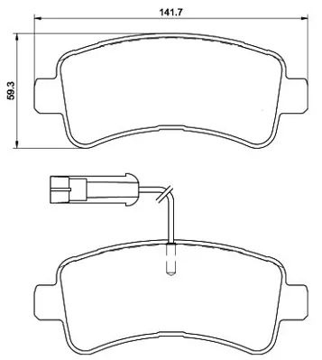İthal 4224 Arka Balata Ducato-Boxer-Jumper 14- Fisli 