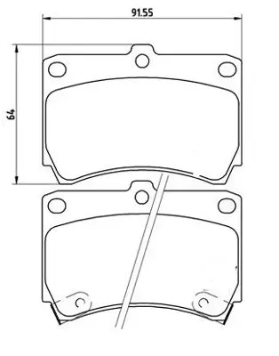 İthal 3522 Ön Balata 323 89-97/Mazda 121 01- 1,3/Rio 00-06 1,3-1,5 (B6 Motor) 
