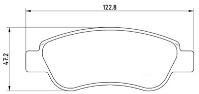 İthal 3987 Ön Balata C1 05- 1,0-1,4hdi/ P107 05-1,0-1,4hdi/Aygo 1,0-1,4hd 