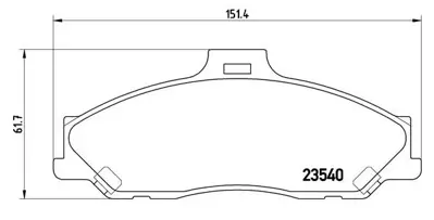 İthal 3767 Ön Balata B2500 99-05 4-2/B2500 99-02 4-4/Bt50 06-11 4-2/Ranger 02-06  4-4/Ranger 05- 3,0tdi (D3119) 