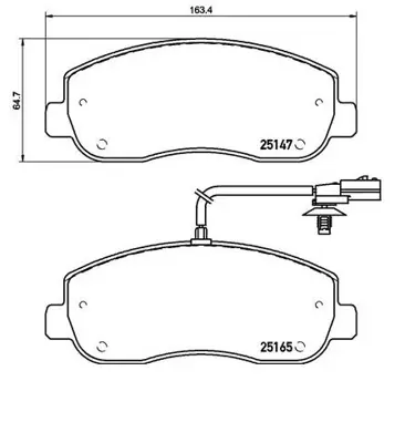 İthal 4056 Ön Balata Master Iii 2,3dci-Movano Iii 10- 2,3cdti-Nissan Nv400 11- 2,3cdi 