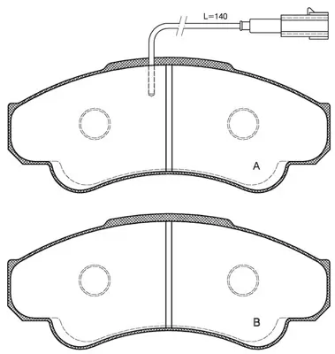 İthal 3835 Ön Balata Ducato-Boxer-Jumper 02-06 18q-16jant (Fisli) 
