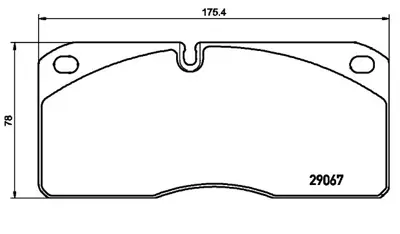 İthal 3773 Ön Balata Iveco M29 Otoyol 04-/Eurobus 