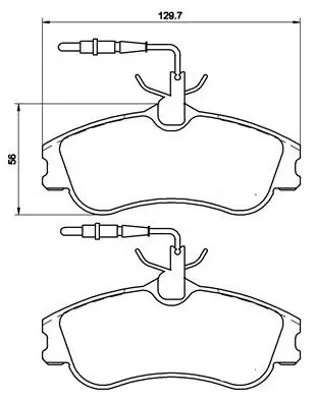 İthal 3636 Ön Balata Partner-Berlingo-Xsara-P306 93-15 1.4-1.6-1.8i-1.9d-2.0hdi-16v Fisli 