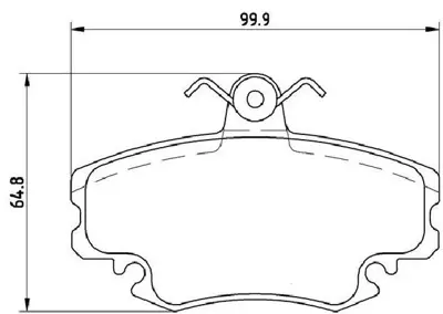 İthal 3503/1 Ön Balata R9/R11/R19/R21clio I-Ii/Megane I/Twingo/Manager/Logan/Sandero 1,4-1,6 Em.  (Fissiz) 