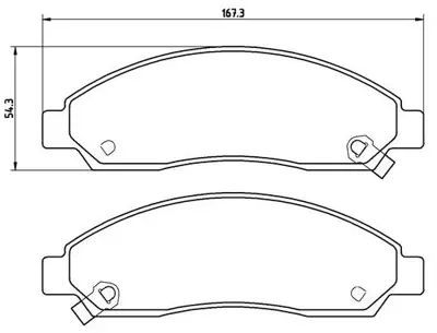 İthal 3886 Ön Balata D-Max 04-10 4-2/D-Max 04-10 4-4/D-Max 04-10 - 2,5 