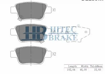 HITECH 010187 Arka Balata Avensis 03-08/Corolla Verso 04-09 1,6-1,8-2,0-D4d (D2239) 