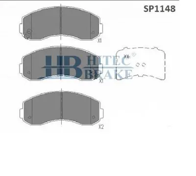 HITECH 010068 Ön Balata Bongo/K3000 12- 