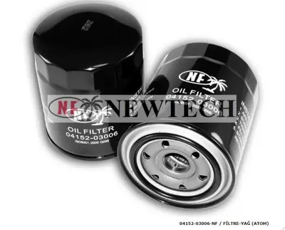 NEWTECH J04152-03006-NF Yag Filtresi Hilux 90-06 2.4d/Hiace 90-06 2.4/B2500 99-06 2.5d 4x4/Bt50 07- 3.0mzrcd/Ranger 99-06 