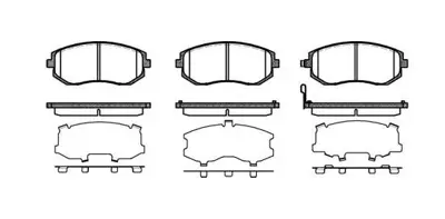 HITECH 010166 Ön Balata Impreza 02-/Legacy 03- 2,0-2,5/Forester 02-/Toyota Gt86 12- (D7055m) 