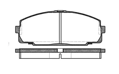 HITECH 010203 Ön Balata Hiace 98-05 (04465-26370/D2104) 