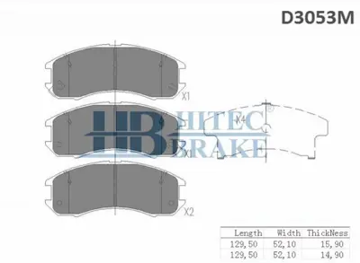 HITECH 010093 Ön Balata 626 88-95 1,8-2,0 (D3053m) 