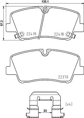 HITECH 010266 Arka Balata Hyundai H350 Min. 