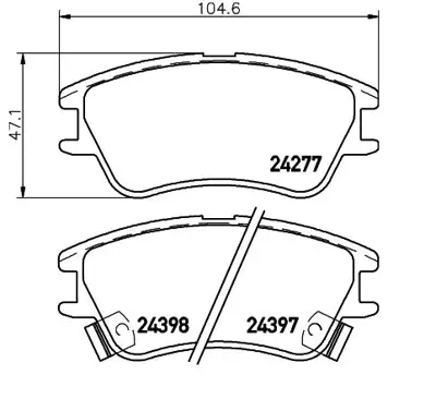 HITECH 010042 Ön Balata Atos 06- (Sp1149) 