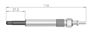 ET1BERU 116235 Kizdirma Bujisi Mercedes C200d-C220d-C250d-Td-E200d-E220d-E250d-Td-S300trd 11,5v 