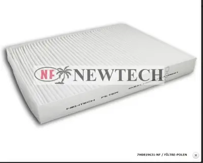 NEWTECH NEW-7H0819631-NF Polen Filtresi T5 09-/Multivan V 04-/Touareg 04-10/Q7 10-/Amarok 10-/Porsche Cayen 