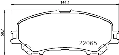 HITECH 010146 Ön Balata Qashqai /X-Trail 14-//Kadjar-Megane Iv-Espace-Scenic Iv-Talisman 15- 1.5dci-1.6dci 