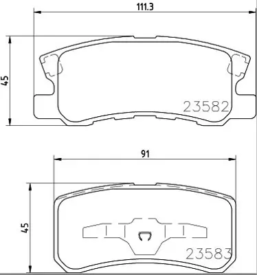 HITECH 010124 Arka Balata P4008 12->/Asx 10->/Outlander 12->/Mazda 6 12->/C4 Aircross 12-> 