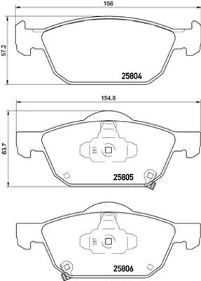 HITECH 010236 Ön Balata Civic 12- Hb/Civic 17- Hb 