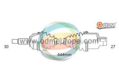 ODM-MULTIPARTS HO-8-8645 Ön Aks Komple Accord Sag 
