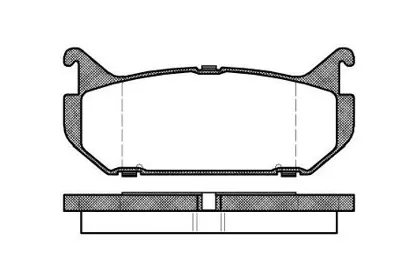HITECH 010095 Arka Balata 626 92-98 (Diskli Fren) (D3083m) 
