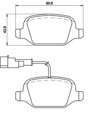 İthal 4123 Arka Balata Linea Tüm Modeller-Alfa 147 01-/-156 97-03 Gt 03-10 