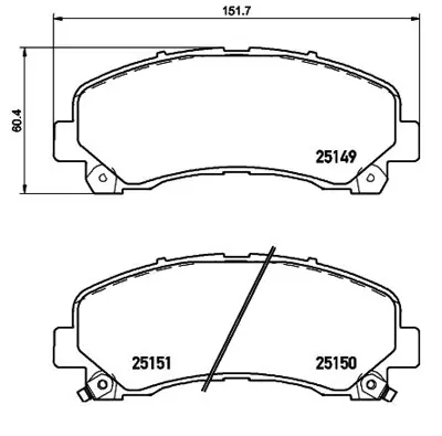 HITECH 010064 Ön Balata Isuzu D-Max 10- 4x2-4x4/D-Max 12-17 2.5 (D4057m/8-98079104-0) 