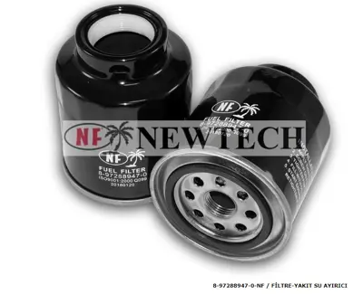 NEWTECH J8-97288947-0-NF Mazot Filtresi Su Ayirici Filtre D-Max 02-08 4ja1-Tc 