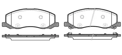 HITECH 010224 Ön Balata Insignia 08->/Saab 9-5 10-> (18 Jant) 