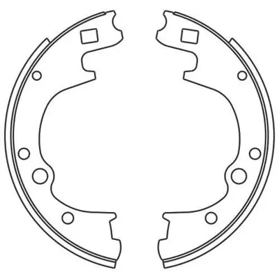 HITECH 020020 Arka Balata H100 Kamyonet 04-12/K2500/Bongo 98-04/Bongo 04- Çift Teker (Sa135) 