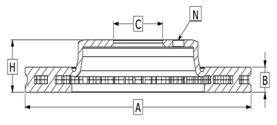 YAVUZSAN 47693 Arka Fren Diski Alfa Romeo Giulietta 10-20 1.4t (264x10x5dl) Ad. 0325699